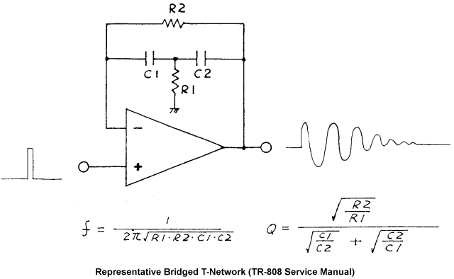 Bridged T-Network from TR-808 Service Manual Bridged T-Network from TR-808 Service Manual