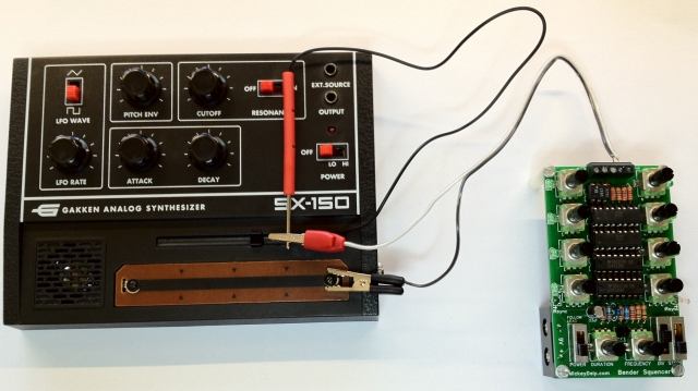 Click to enlarge Gakken With Bender Sequencer using clips