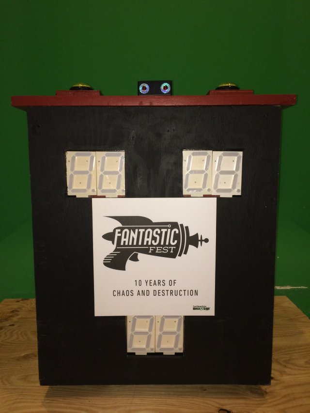 Click to enlarge Feud Podium with Scoreboard